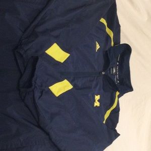Adidas, University of Michigan Climaproof, full zip jacket. 3XL
